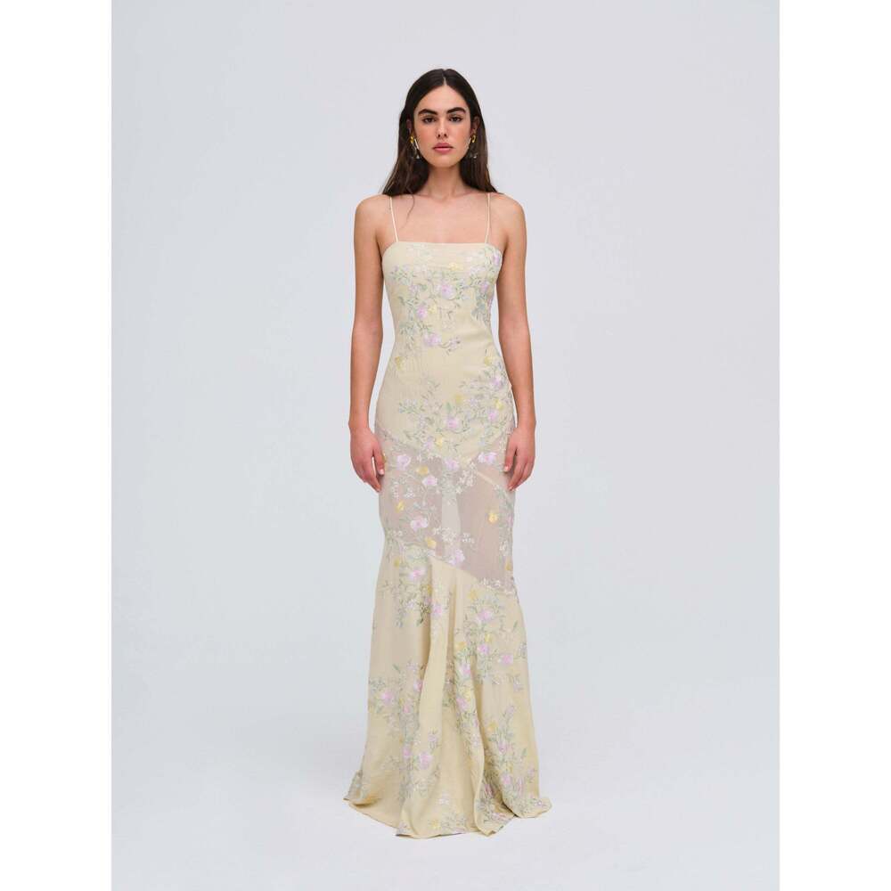 For Love & Lemons Jacqueline Maxi Dress Size LL / Yellow
NEW W/ TAGS NEVER WORN